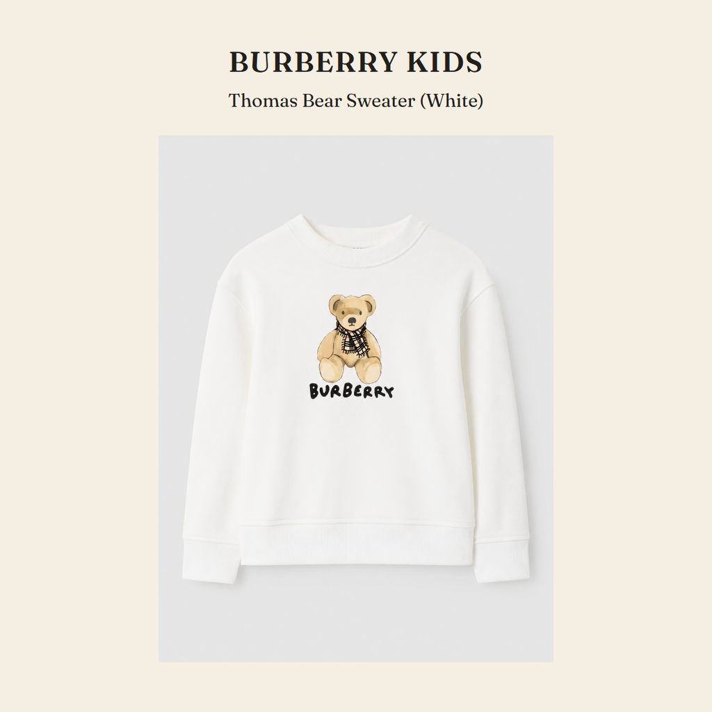 버버리 키즈(Burberry Kids) Thomas Bear Sweater (White) - 영국 정품 직수입 | Lhea UK(레아영국)