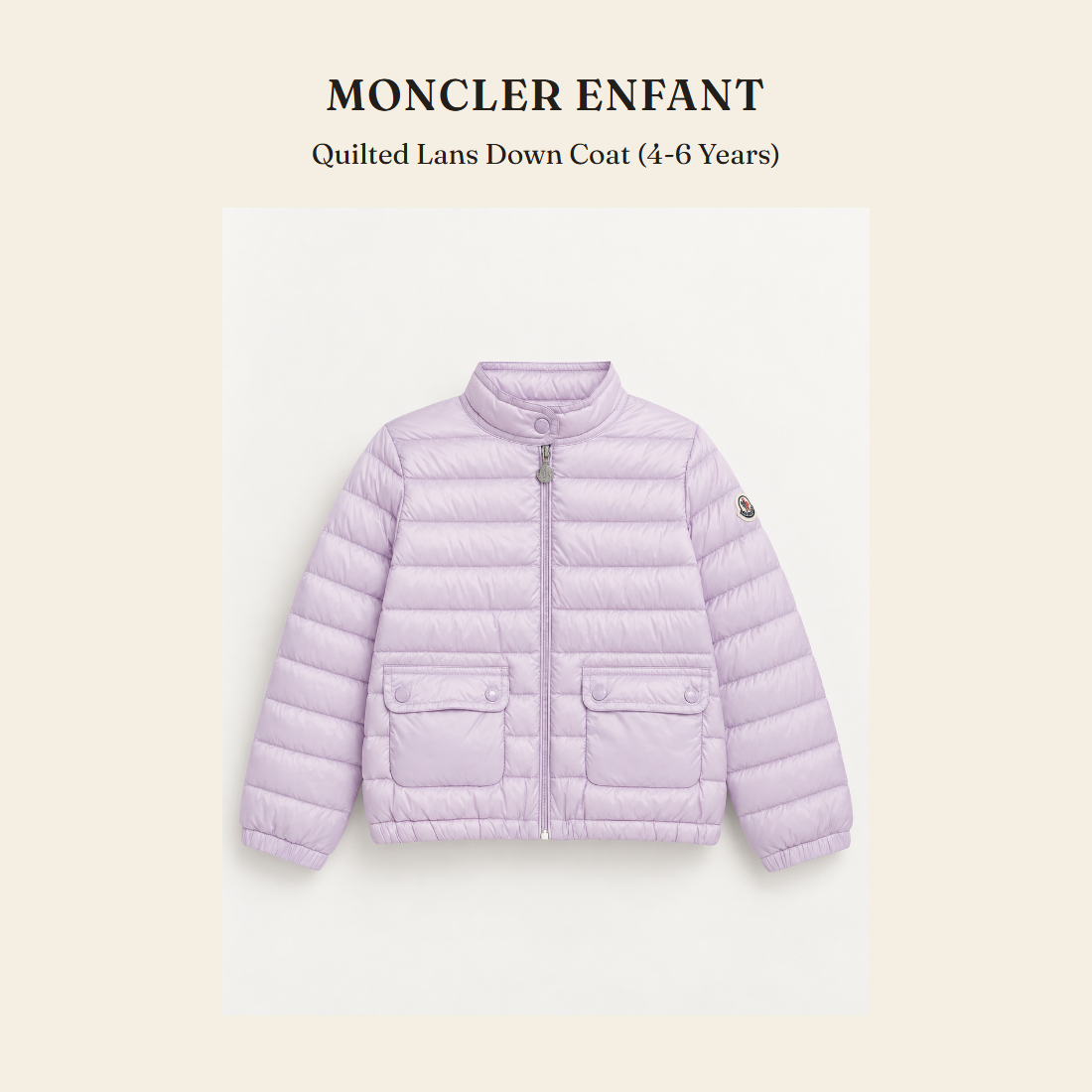 몽클레르 앙팡(Moncler Enfant) Quilted Lans Down Coat (4-6 Years) - 영국 정품 직수입 | Lhea UK(레아영국)