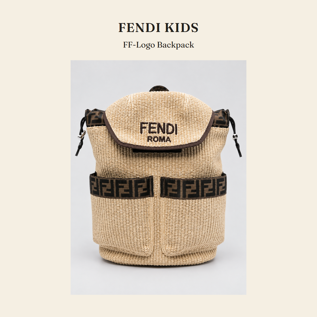 펜디 키즈(Fendi Kids) FF-Logo Backpack - 영국 정품 직수입 | Lhea UK(레아영국)