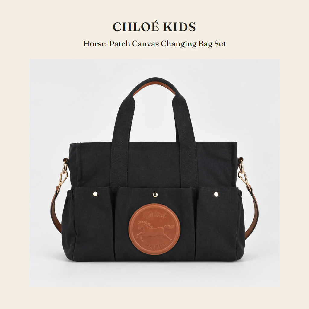 클로에 키즈(Chloé Kids) Horse-Patch Canvas Changing Bag Set - 영국 정품 직수입 | Lhea UK(레아영국)