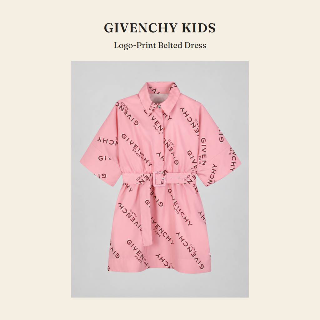 지방시 키즈(Givenchy Kids) Logo-Print Belted Dress 원피스 - 영국 정품 직수입 | Lhea UK(레아영국)