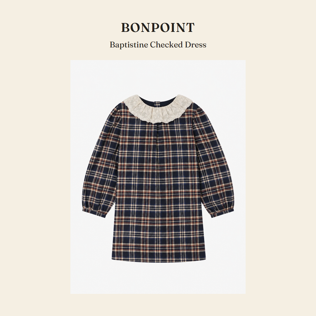 봉포인트(Bonpoint) Baptistine Checked Dress 원피스 - 영국 정품 직수입 | Lhea UK(레아영국)
