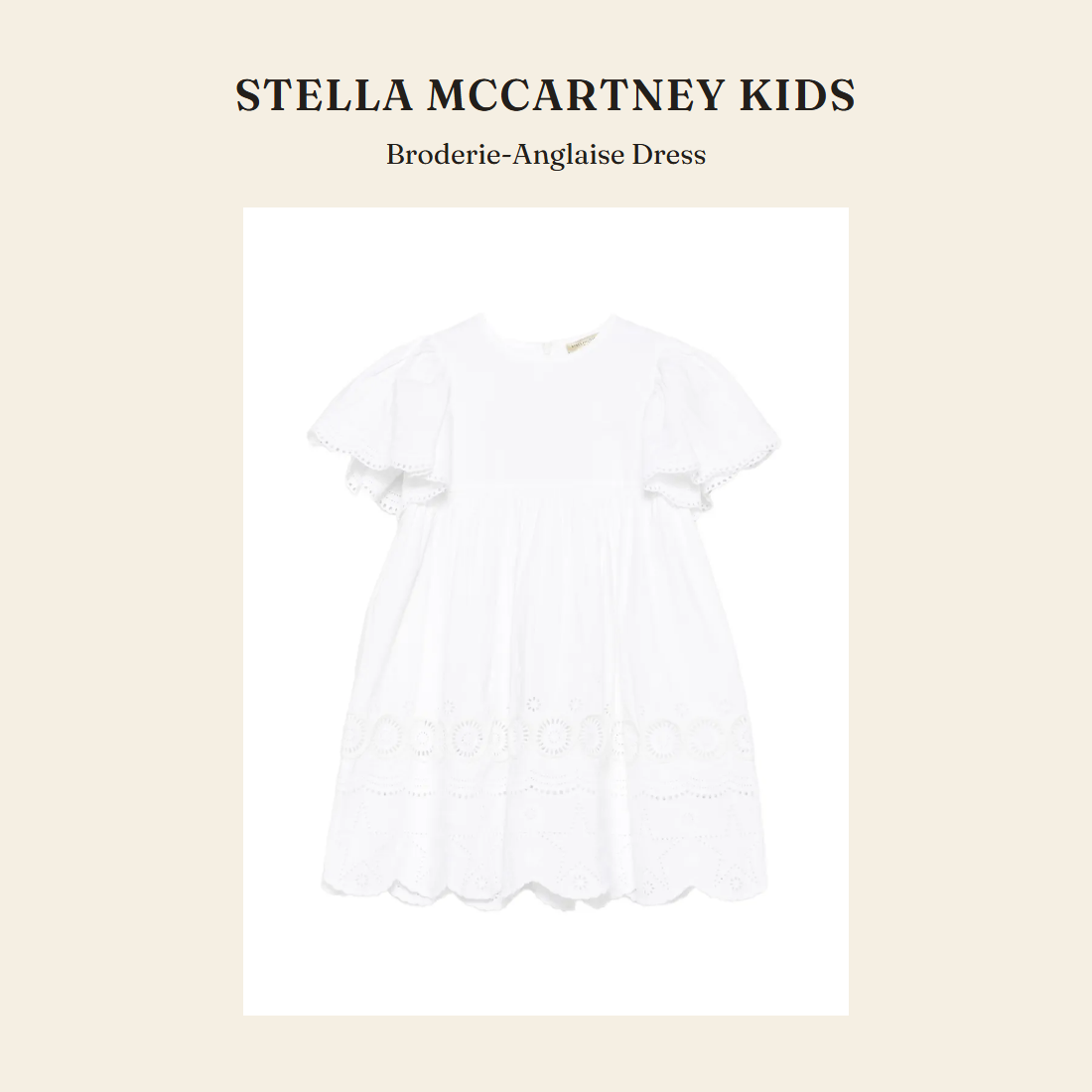 스텔라 매카트니 키즈(Stella McCartney Kids) Broderie-Anglaise Dress 원피스 - 영국 정품 직수입 | Lhea UK(레아영국)