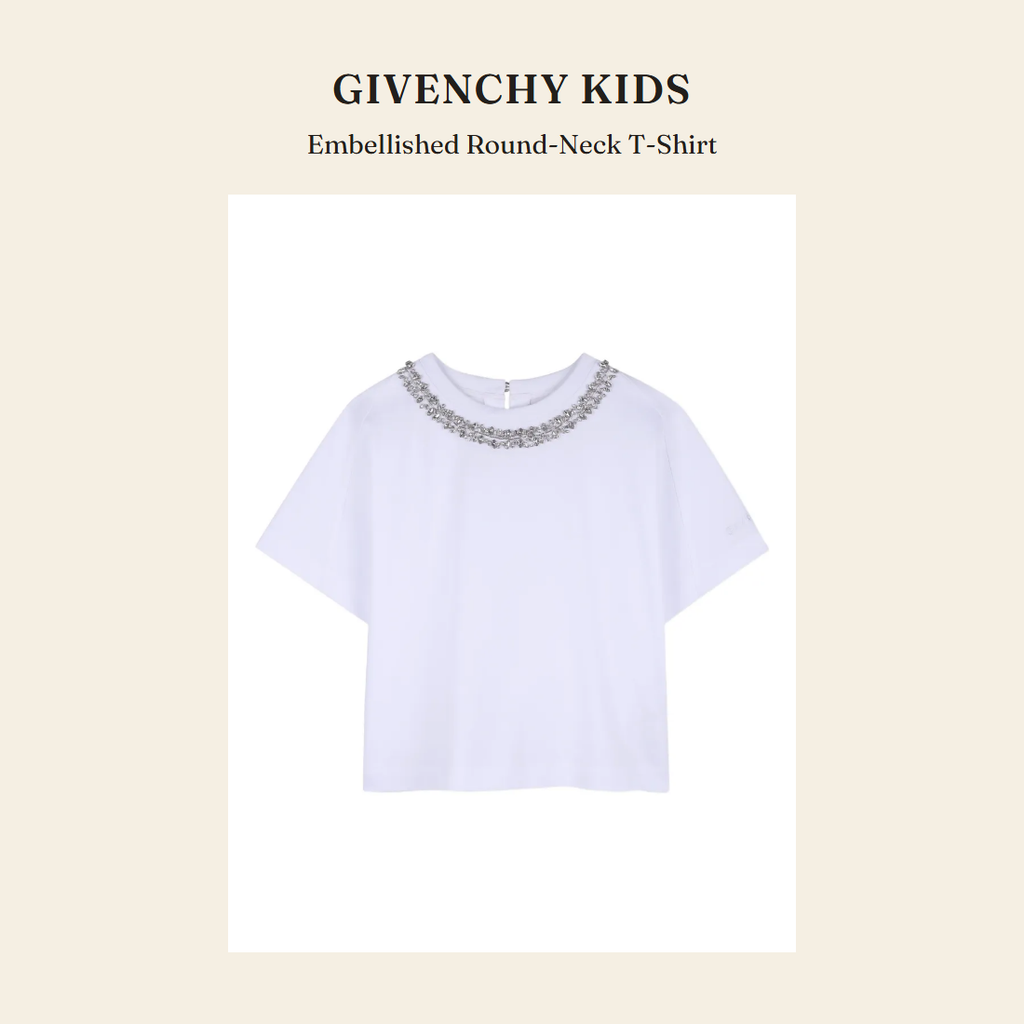 지방시 키즈(Givenchy Kids) Embellished Round-Neck T-Shirt 티셔츠 - 영국 정품 직수입 | Lhea UK(레아영국)