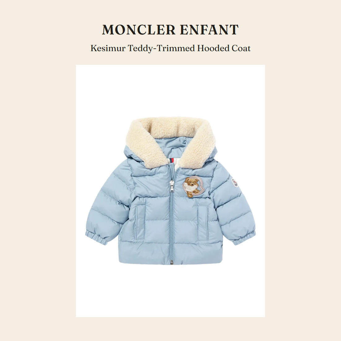 몽클레르 앙팡(Moncler Enfant) Kesimur Teddy-Trimmed Hooded Coat 패딩 - 영국 정품 직수입 | Lhea UK(레아영국)