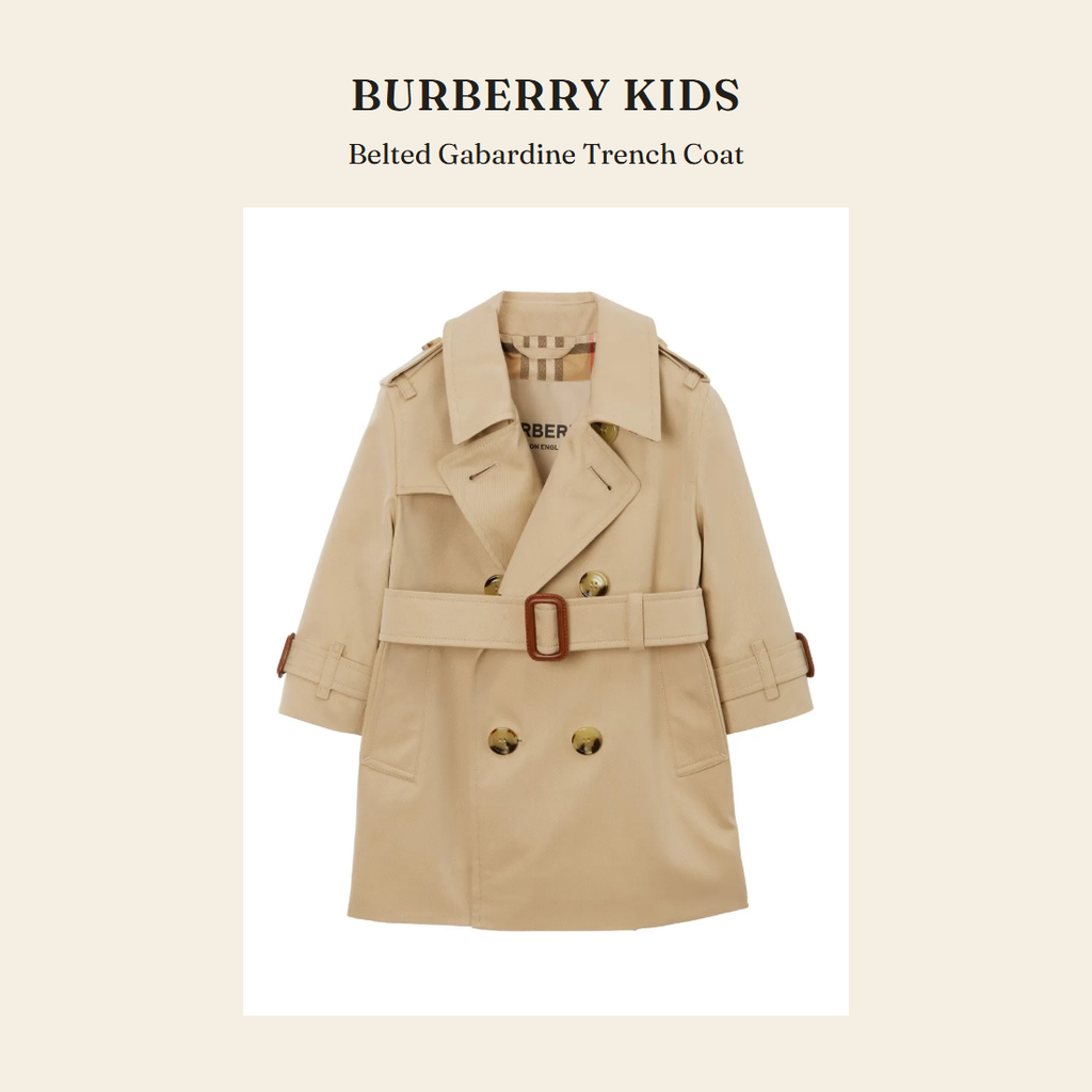 버버리 키즈(Burberry Kids) Belted Gabardine Trench Coat 트렌치코트 - 영국 정품 직수입 | Lhea UK(레아영국)