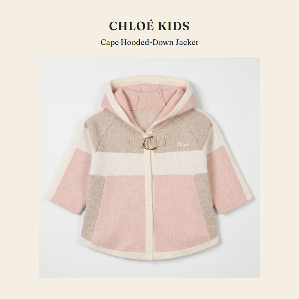 클로에 키즈(Chloé Kids) Cape Hooded-Down Jacket - 영국 정품 직수입 | Lhea UK(레아영국)