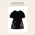 지방시 키즈(Givenchy Kids) Floral-Embroidered Velvet Dress - 영국 정품 직수입 | Lhea UK(레아영국)