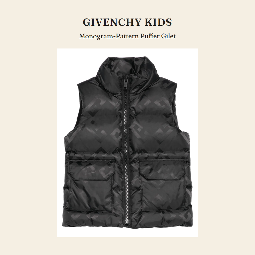 지방시 키즈(Givenchy Kids) Monogram-Pattern Puffer Gilet - 영국 정품 직수입 | Lhea UK(레아영국)