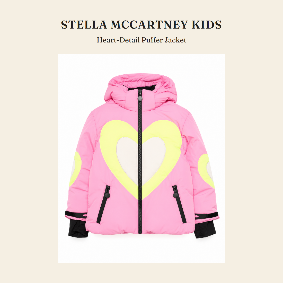 스텔라 매카트니 키즈(Stella McCartney Kids) Heart-Detail Puffer Jacket - 영국 정품 직수입 | Lhea UK(레아영국)