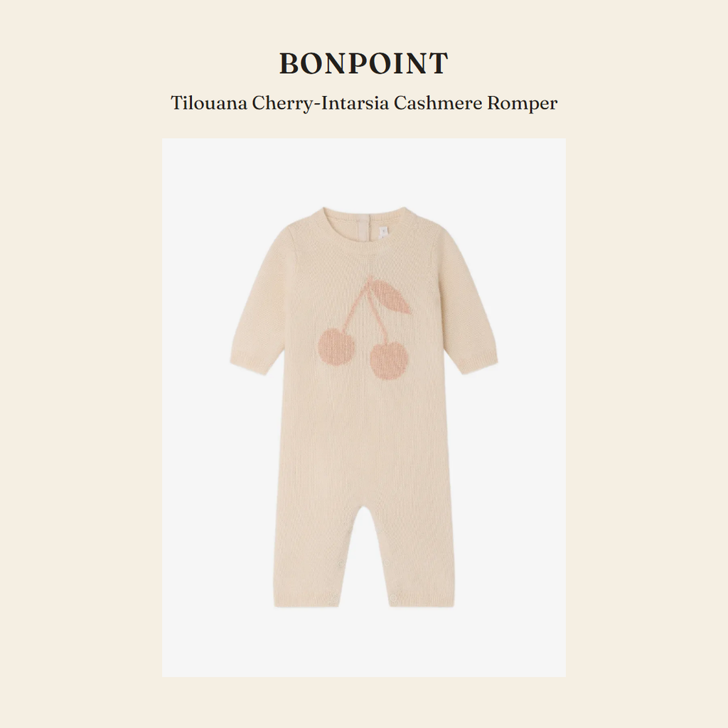 봉포인트(Bonpoint) Tilouana Cherry-Intarsia Cashmere Romper - 영국 정품 직수입 | Lhea UK(레아영국)