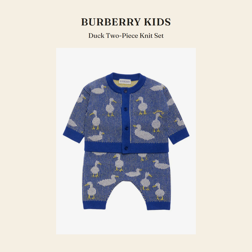 버버리 키즈(Burberry Kids) Duck Two-Piece Knit Set - 영국 정품 직수입 | Lhea UK(레아영국)