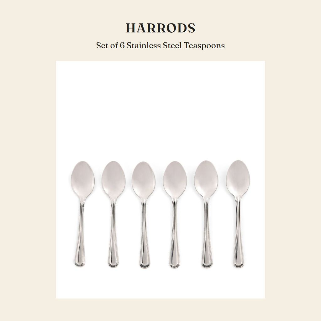해로즈(Harrods) Set of 6 Stainless Steel Teaspoons 주방용품 - 영국 정품 직수입 | Lhea UK(레아영국)