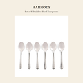 해로즈(Harrods) Set of 6 Stainless Steel Teaspoons 주방용품 - 영국 정품 직수입 | Lhea UK(레아영국)