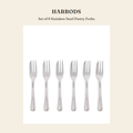 해로즈(Harrods) Set of 6 Stainless Steel Pastry Forks 주방용품 - 영국 정품 직수입 | Lhea UK(레아영국)