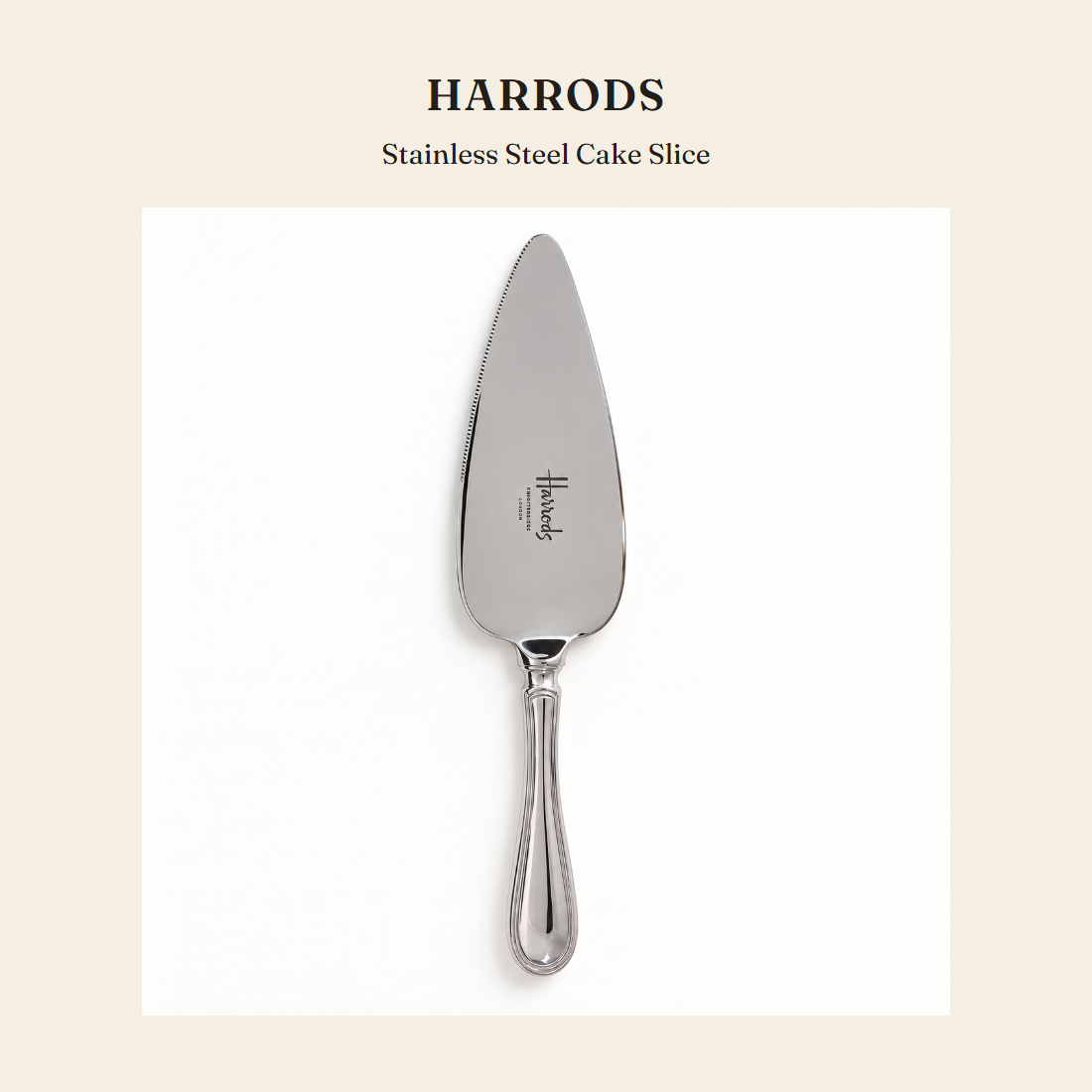 해로즈(Harrods) Stainless Steel Cake Slice 주방용품 - 영국 정품 직수입 | Lhea UK(레아영국)