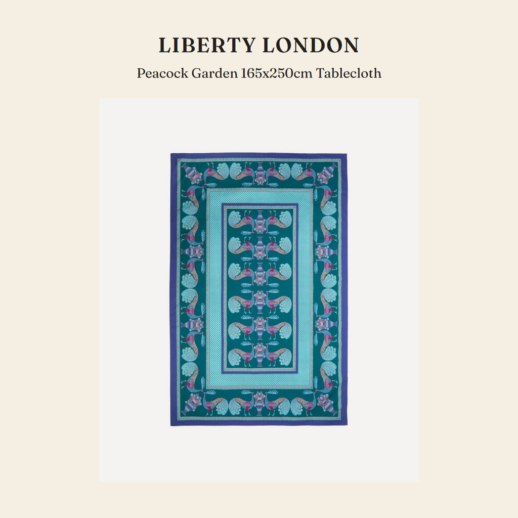 리버티 런던(Liberty London) Peacock Garden 165x250cm Tablecloth 홈 텍스타일 - 영국 정품 직수입 | Lhea UK(레아영국)