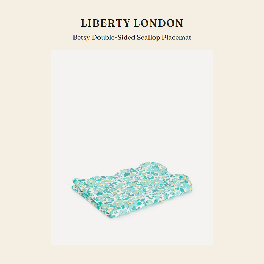 리버티 런던(Liberty London) Betsy Double-Sided Scallop Placemat 홈 텍스타일 - 영국 정품 직수입 | Lhea UK(레아영국)