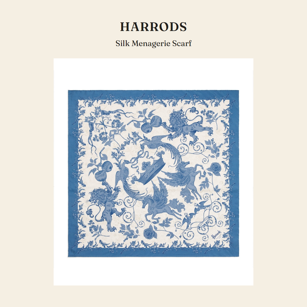 해로즈(Harrods) Silk Menagerie Scarf 스카프 - 영국 정품 직수입 | Lhea UK(레아영국)