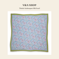 브이앤에이 샵(V&A Shop) Thistle Arabesques Silk Scarf 스카프 - 영국 정품 직수입 | Lhea UK(레아영국)