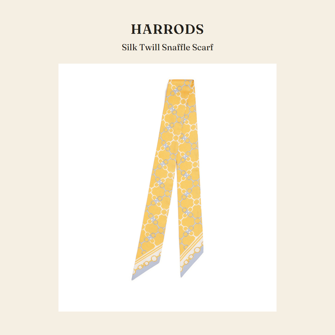 해로즈(Harrods) Silk Twill Snaffle Scarf 스카프 - 영국 정품 직수입 | Lhea UK(레아영국)