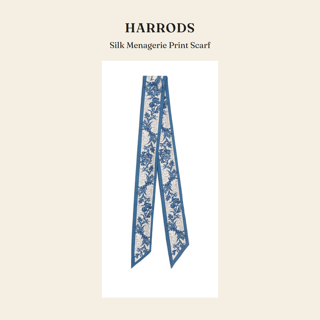 해로즈(Harrods) Silk Menagerie Print Scarf 스카프 - 영국 정품 직수입 | Lhea UK(레아영국)