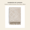 해로즈 오브 런던(Harrods of London) Cashmere-Lambswool Geometric Throw (140cm x 180cm) 담요 - 영국 정품 직수입 | Lhea UK(레아영국)