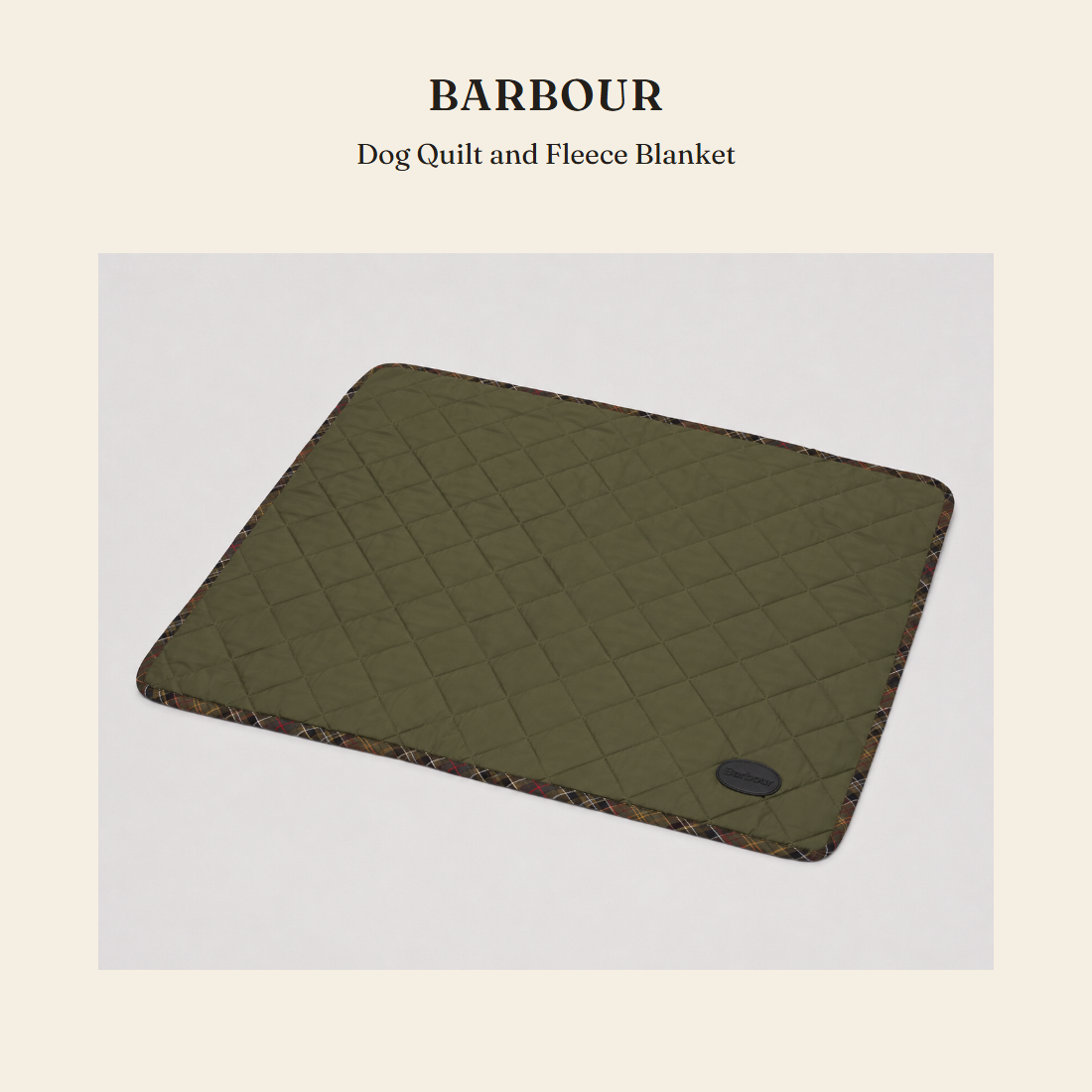 바버(Barbour) Dog Quilt and Fleece Blanket 반려동물 담요 - 영국 정품 직수입 | Lhea UK(레아영국)