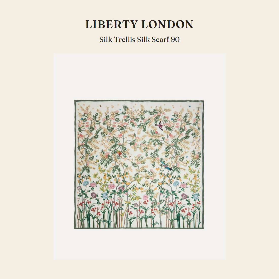 리버티 런던(Liberty London) Silk Trellis Silk Scarf 90 스카프 - 영국 정품 직수입 | Lhea UK(레아영국)