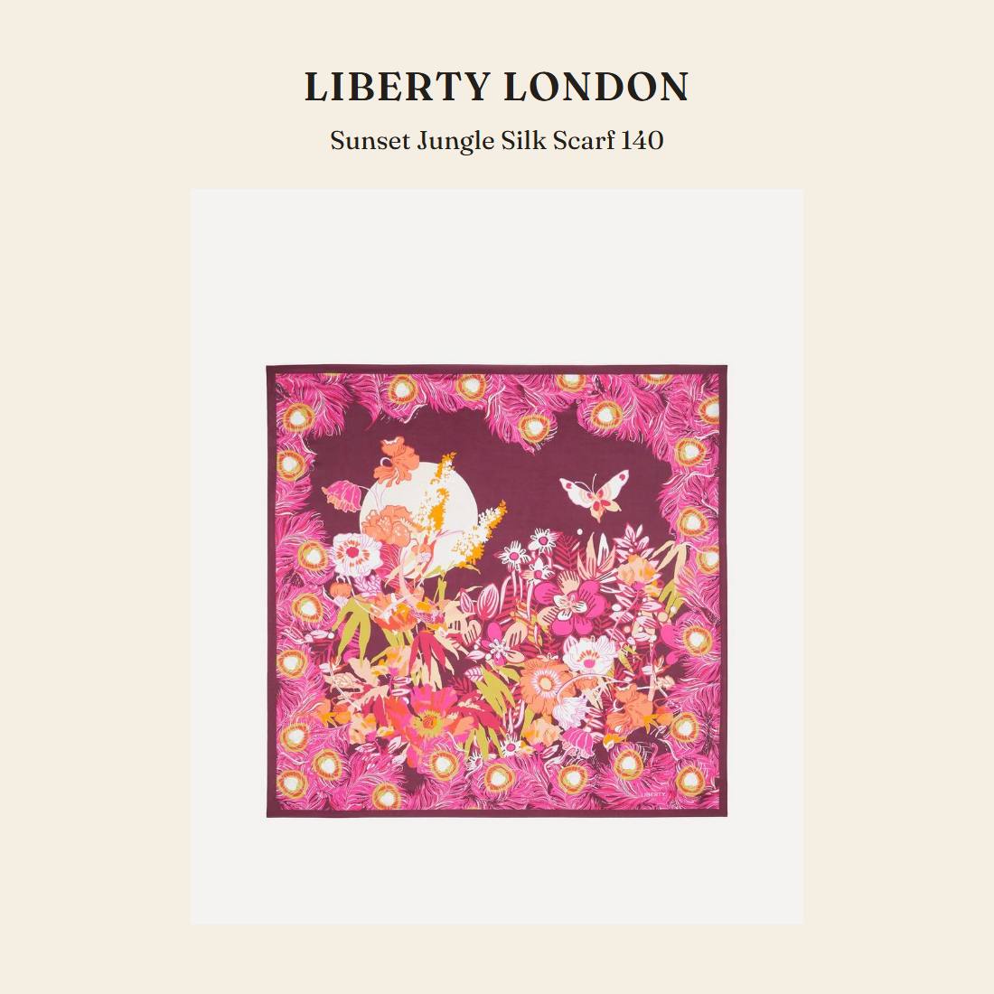 리버티 런던(Liberty London) Sunset Jungle Silk Scarf 140 스카프 - 영국 정품 직수입 | Lhea UK(레아영국)