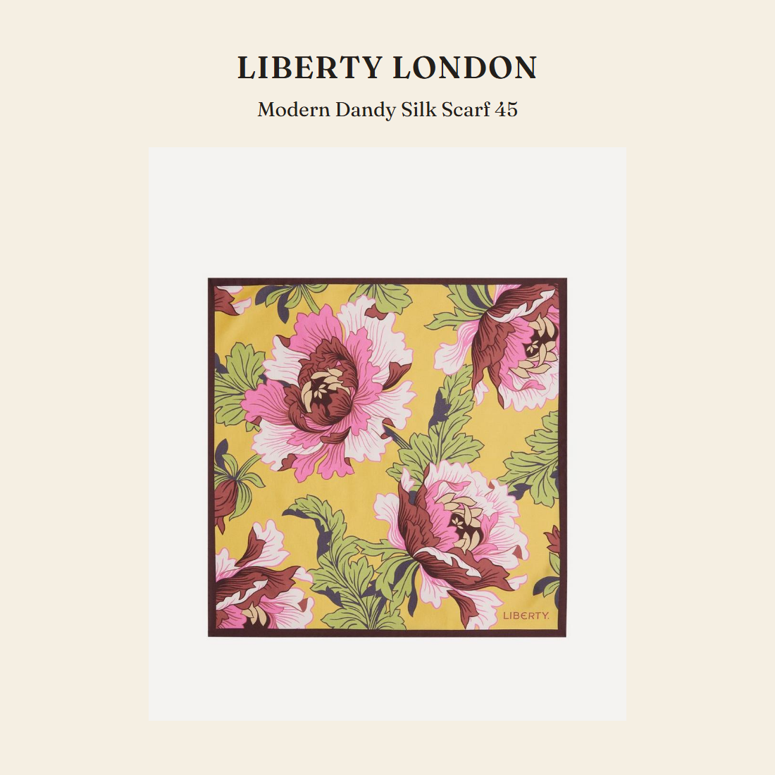 리버티 런던(Liberty London) Modern Dandy Silk Scarf 45 스카프 - 영국 정품 직수입 | Lhea UK(레아영국)