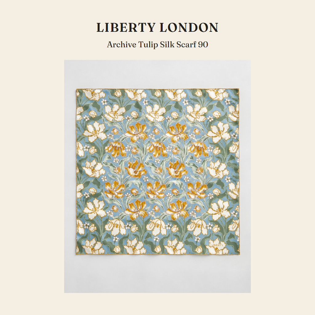 리버티 런던(Liberty London) Archive Tulip Silk Scarf 90 스카프 - 영국 정품 직수입 | Lhea UK(레아영국)