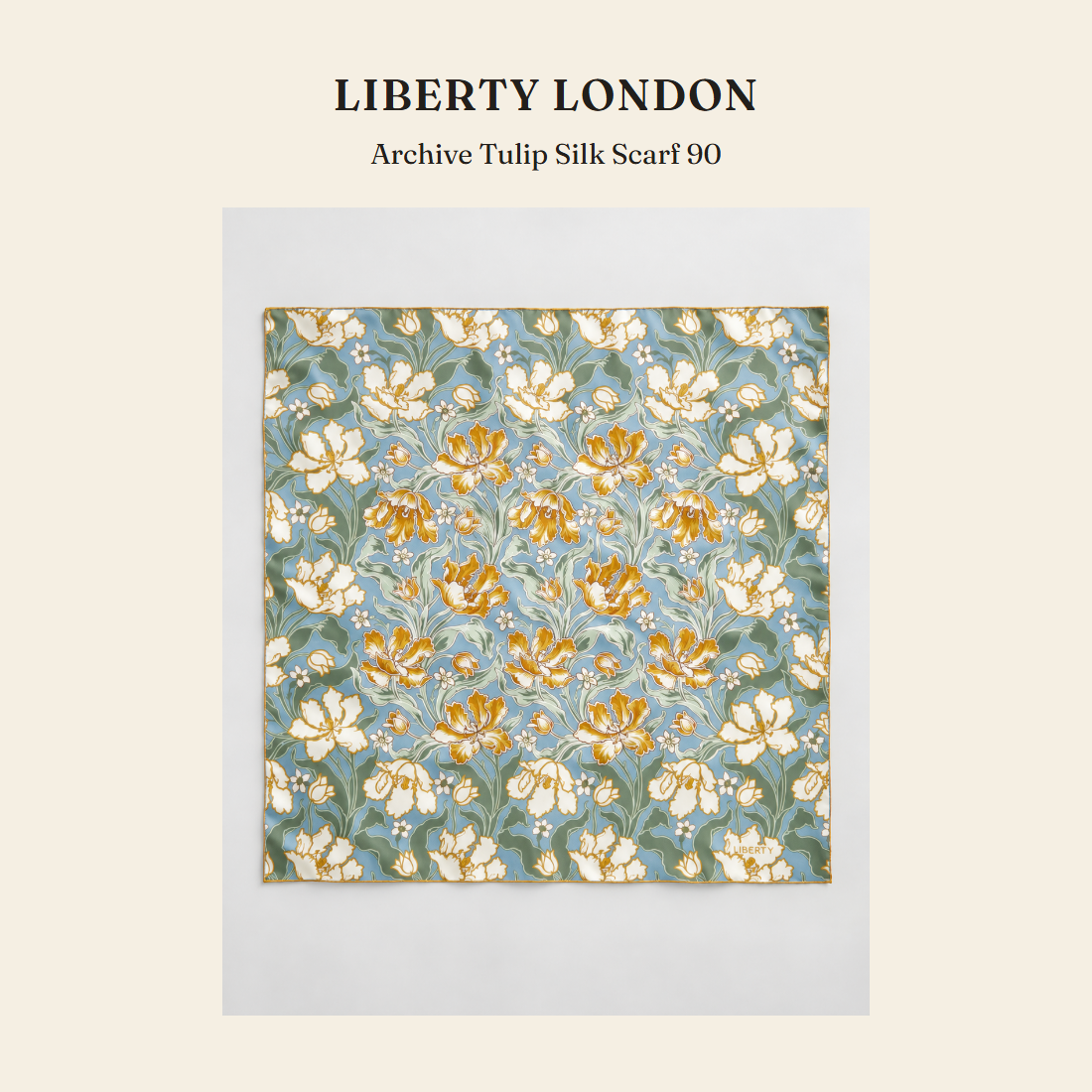 리버티 런던(Liberty London) Archive Tulip Silk Scarf 90 스카프 - 영국 정품 직수입 | Lhea UK(레아영국)