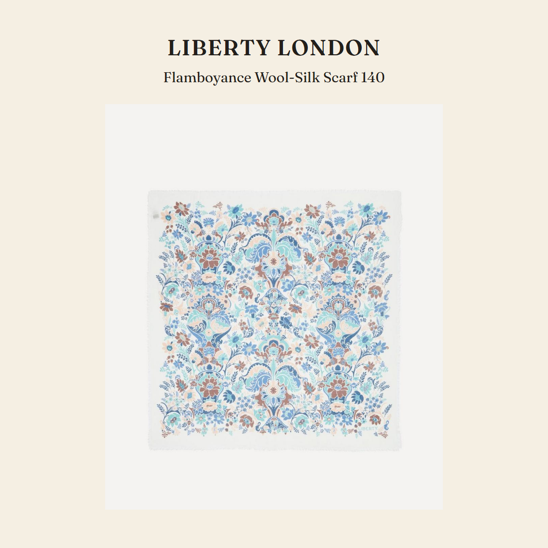 리버티 런던(Liberty London) Flamboyance Wool-Silk Scarf 140 스카프 - 영국 정품 직수입 | Lhea UK(레아영국)