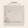 해로즈(Harrods) Medium Pebbled Leather Pouch (Birch) - 영국 정품 직수입 | Lhea UK(레아영국)