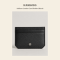 해로즈(Harrods) Saffiano Leather Card Holder (Black) 지갑 - 영국 정품 직수입 | Lhea UK(레아영국)