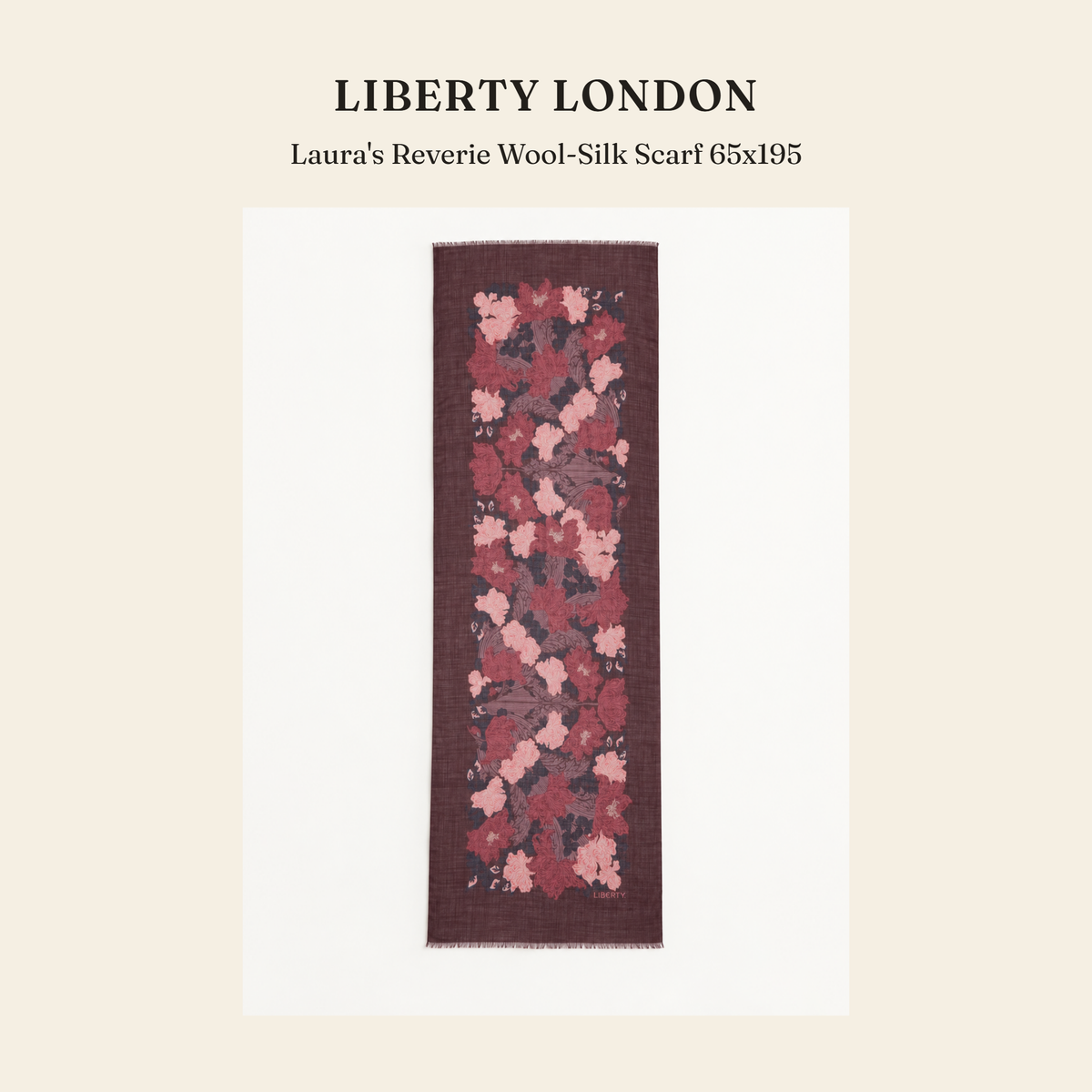 리버티 런던(Liberty London) Laura's Reverie Wool-Silk Scarf 65x195 스카프 - 영국직구 정품 | 레아영국