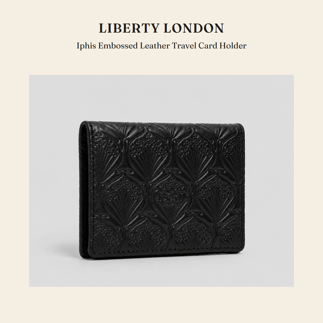 리버티 런던(Liberty London) Iphis Embossed Leather Travel Card Holder - 영국 정품 직수입 | Lhea UK(레아영국)