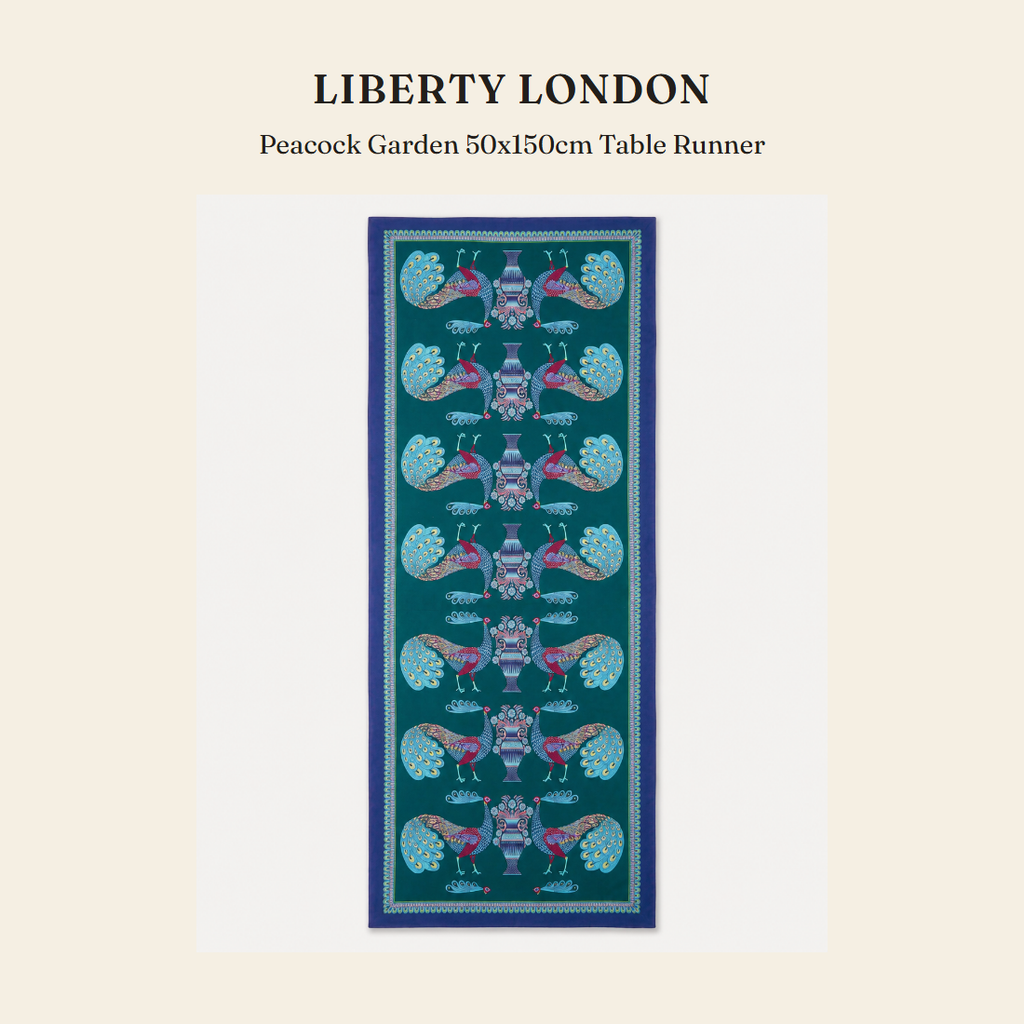 리버티 런던(Liberty London) Peacock Garden 50x150cm Table Runner - 영국 정품 직수입 | Lhea UK(레아영국)