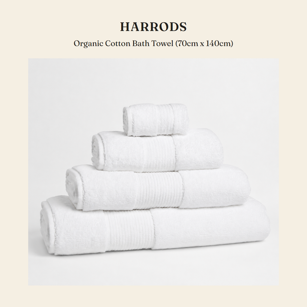 해로즈(Harrods) Organic Cotton Bath Towel (70cm x 140cm) - 영국 정품 직수입 | Lhea UK(레아영국)