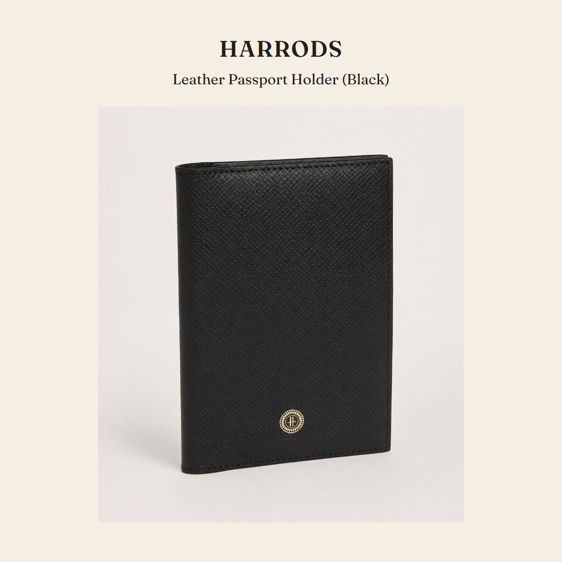 해로즈(Harrods) Leather Passport Holder (Black) - 영국 정품 직수입 | Lhea UK(레아영국)