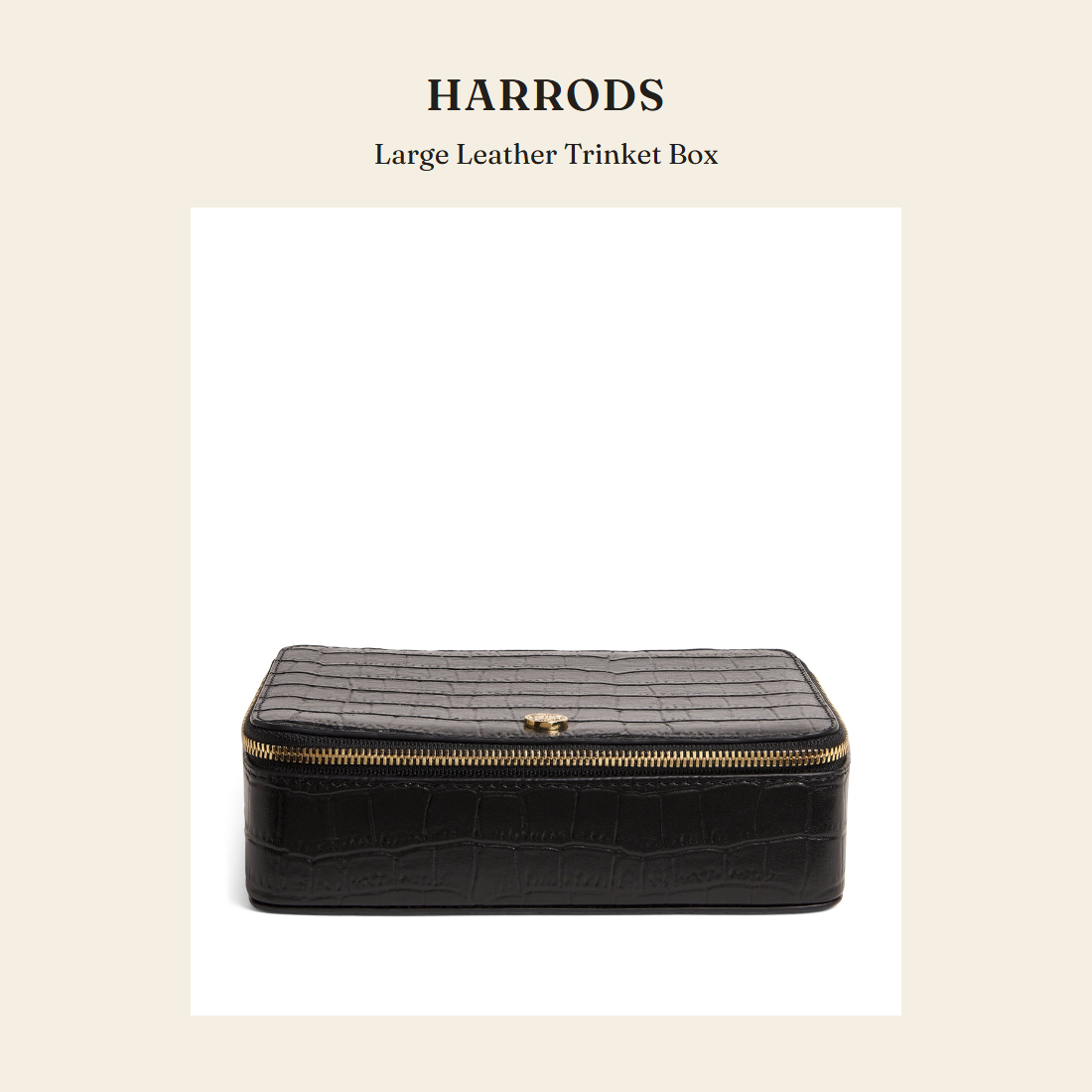 해로즈(Harrods) Large Leather Trinket Box 홈 데코 - 영국 정품 직수입 | Lhea UK(레아영국)