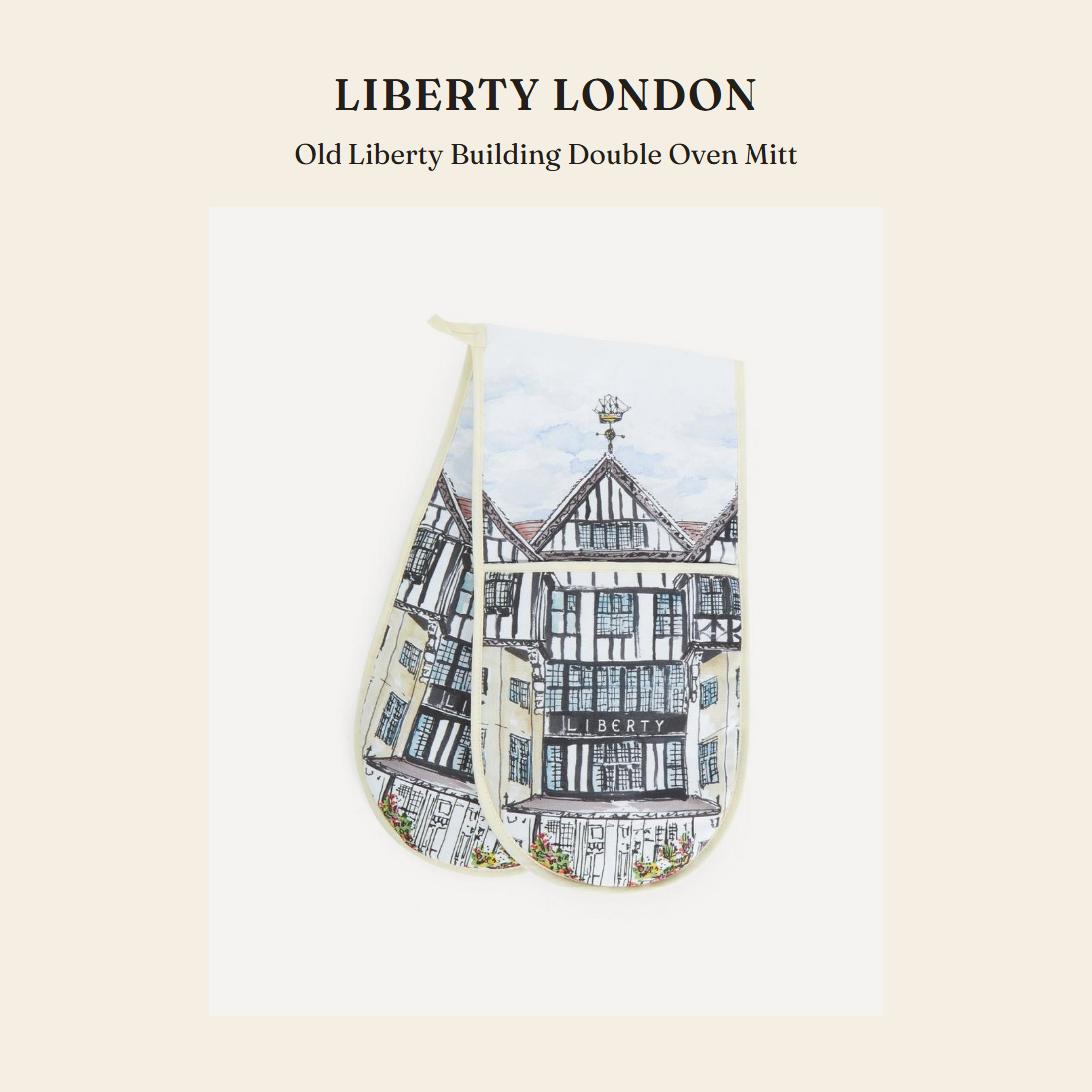 리버티 런던(Liberty London) Old Liberty Building Double Oven Mitt 홈 텍스타일 - 영국 정품 직수입 | Lhea UK(레아영국)