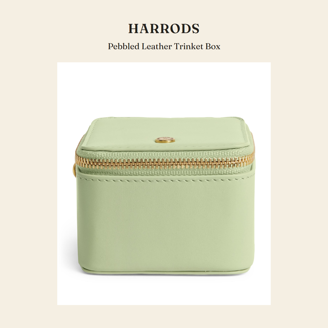 해로즈(Harrods) Pebbled Leather Trinket Box 홈 데코 - 영국 정품 직수입 | Lhea UK(레아영국)