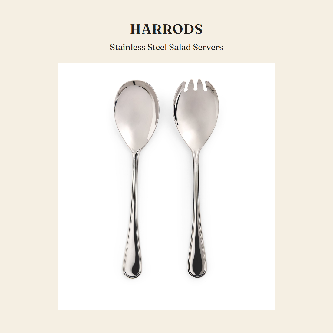 해로즈(Harrods) Stainless Steel Salad Servers 테이블웨어 - 영국 정품 직수입 | Lhea UK(레아영국)